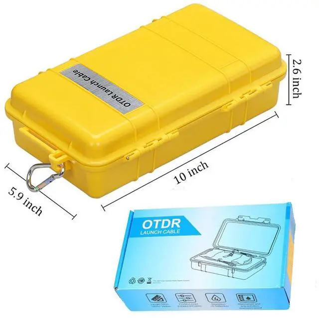 Alt view image 7 of 7 - OTDR Launch Cable Box SC/APC to LC/UPC G.657A1 Singlemode 9/125 1km Fiber Optic Dead Zone Eliminator for FTTH Fiber Testing