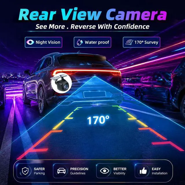 Alt view image 7 of 7 - Android 15 Upgrade Car Radio Stereo for Chevy Silverado Tahoe Suburban 2007-2013 GMC Yukon Sierra: 9.2" QLED HD Touchscreen - 5G WiFi Wireless Carplay/Android Auto 1080P Backup Camera GPS FM/RDS