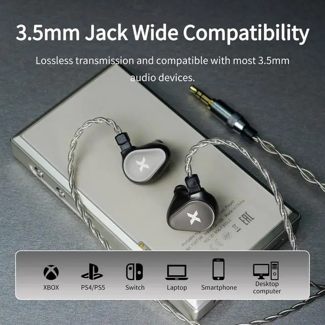 Alt view image 7 of 7 - DUNU Titan X IEMs Gaming Earbuds, 10mm Dynamic Driver in-Ear Monitor, HiFi Wired IEM Earphones with OCC Silver-Plated Cables, Alloy Cavity IEMs for Stage Performance/Gaming/Music (3.5mm)
