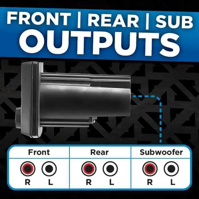 Alt view image 4 of 7 - NMPS20 Gauge Style Marine Stereo | With Bluetooth and a Digital LED Backlit LCD Display - Perfect for Boats, UTVs, & ATVs