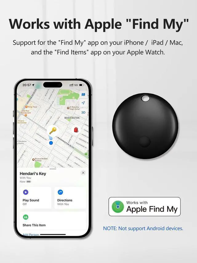 Alt view image 2 of 7 - Tracker Tags for Apple Find My (iOS Only) - Macaron, 4 Pack | Item Finder Tracking Device Locator Smart Tag for Luggage, Keys, Wallet, Bike, Bags