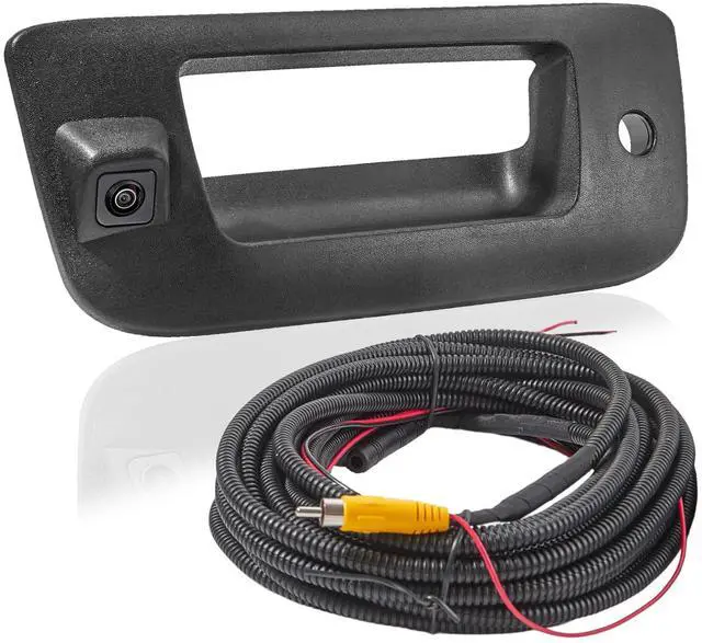 Main image of Tailgate Handle Backup Rear View Camera for 2007-2013 Chevrolet Chevy Silverado GMC Sierra 1500 2500 3500 HD Reverse Back Up Camera Rear Tailgate Latch Handle with Key Hole, Replaces# 22755305