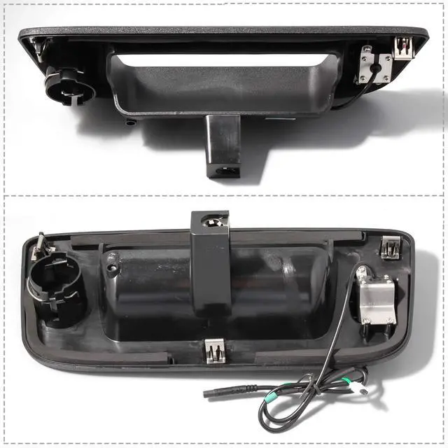 Alt view image 6 of 7 - Tailgate Handle Backup Rear View Camera for 2007-2013 Chevrolet Chevy Silverado GMC Sierra 1500 2500 3500 HD Reverse Back Up Camera Rear Tailgate Latch Handle with Key Hole, Replaces# 22755305