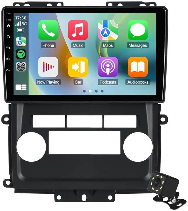 Main image of Linux Double Din Car Stereo for Nissan Frontier Xterra 2009-2012 with 9 Inch Touchscreen Radio Built-in Wireless Carplay/Android Auto/Bluetooth/FM/AUX-in/Steering Wheel Controls/Backup Camera