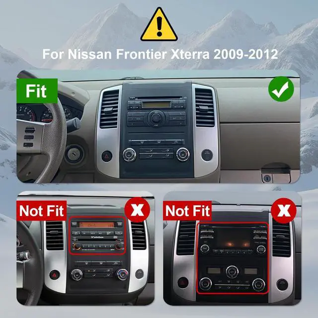 Alt view image 2 of 6 - Linux Double Din Car Stereo for Nissan Frontier Xterra 2009-2012 with 9 Inch Touchscreen Radio Built-in Wireless Carplay/Android Auto/Bluetooth/FM/AUX-in/Steering Wheel Controls/Backup Camera