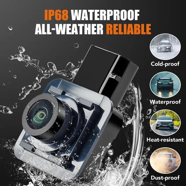 Alt view image 2 of 7 - Rear View Backup Camera Compatible with Ford F150 2015 2016 2017 | Night Vision Wide-angle Park Assist Reverse Camera Plug-and-Play OE# FL3Z-19G490-D, FL3Z19G490D, FL3Z-19G490-B, FL3Z19G490B