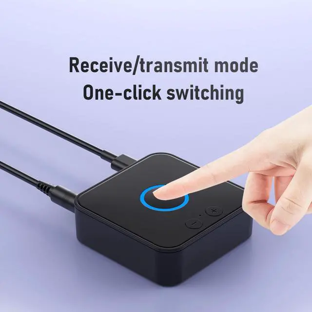 Alt view image 2 of 7 - Bluetooth 6.0 Transmitter Receiver for TV to Wireless Headphones/Speaker, Bluetooth Adapter for TV/AUX/RCA Audio Inputs, Plug n Play, Audio Transmitter Adapter for Home Stereo
