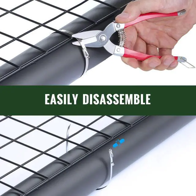 Alt view image 6 of 7 - 300PCS Metal Zip Ties Gun Kit, Silver 7.8"/9.8"/11.8" Self-Locking 304 Stainless Steel Zip Ties, Heavy Duty Cable Tie Fastening Cutting Release Tool Set for Outdoor Fence, Exhaust Pipe and Farm Use