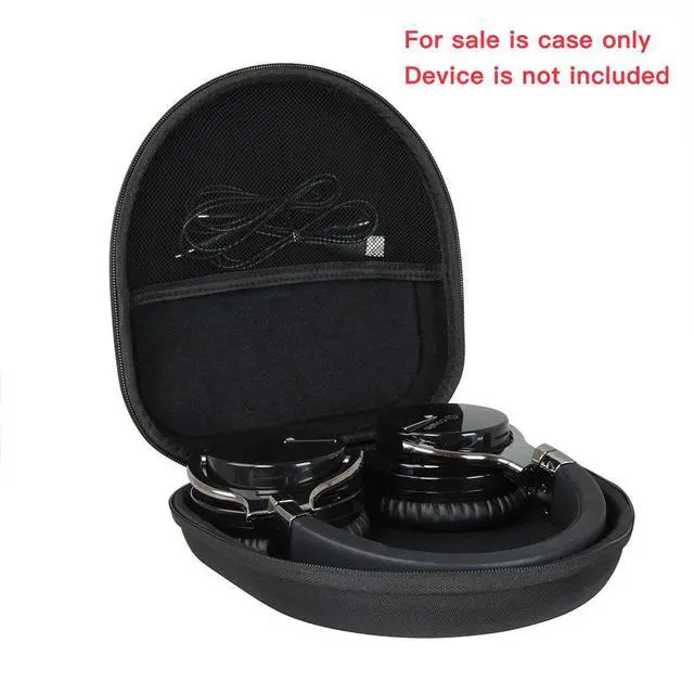 Alt view image 3 of 7 - Hard Travel Case for Silensys E7 / PurelySound E7 / MOVSSOU E7 / COWIN E7 / Tapela E7 / Audonia E7 Active Noise Cancelling Bluetooth Headphones (Black)