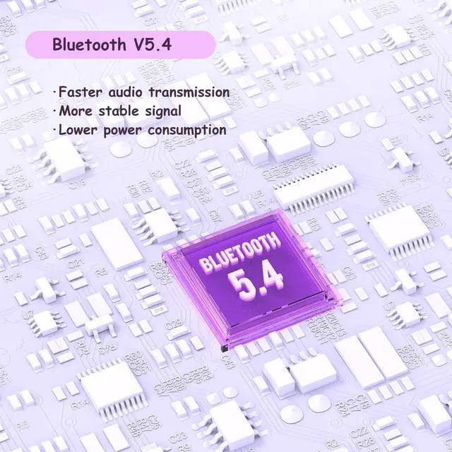 Alt view image 5 of 6 - Kids Headphones, LK15 Open Ear Bluetooth Headphones with Air Conduction | Ultra-Light, 85dB Volume Limiting Wireless Headphone for Children Teens Boys Girls (Purple)