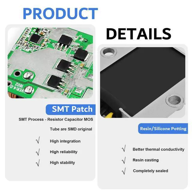 Alt view image 7 of 7 - 10A 12V to 24V 240W DC Step-Up Converter, Regulator, Boost Converter, for LED Club Car Light Bar, IP68 Waterproof Power Module
