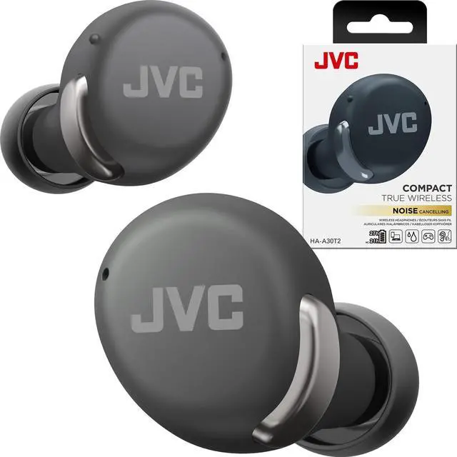Main image of True Wireless Compact Earbuds Active Noise Cancelling, Up to 27 Hours Playback, Low Latency Mode - IPX4 Sweat/Rain Proof, Quick Charge Case, Mic