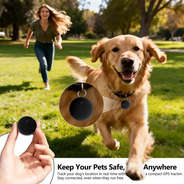 Alt view image 2 of 7 - Mini GPS Tracker for Vehicles No Subscription | Dual System iOS & Android, Magnetic Case & Keychain, Replaceable Battery, Tracking Device for Dogs, Kids, Luggages