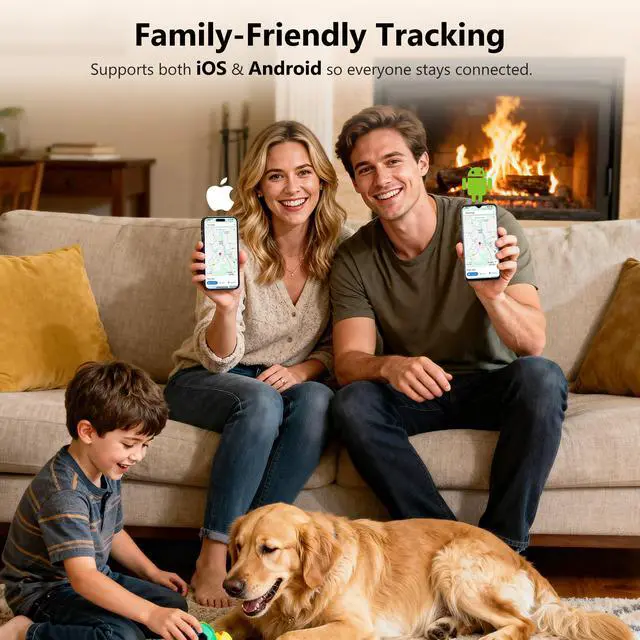 Alt view image 3 of 7 - Mini GPS Tracker for Vehicles No Subscription | Dual System iOS & Android, Magnetic Case & Keychain, Replaceable Battery, Tracking Device for Dogs, Kids, Luggages
