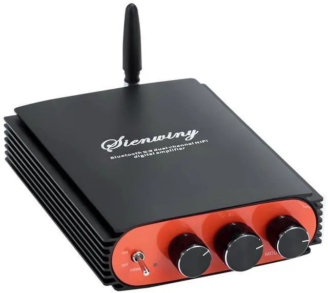 Main image of 600W 2 Channel Bluetooth 5.3 Amplifier, TPA3255 HiFi Stereo Audio Amp with Subwoofer Output, USB/AUX Input, with Bass Treble Control for Passive Speakers, Home Audio
