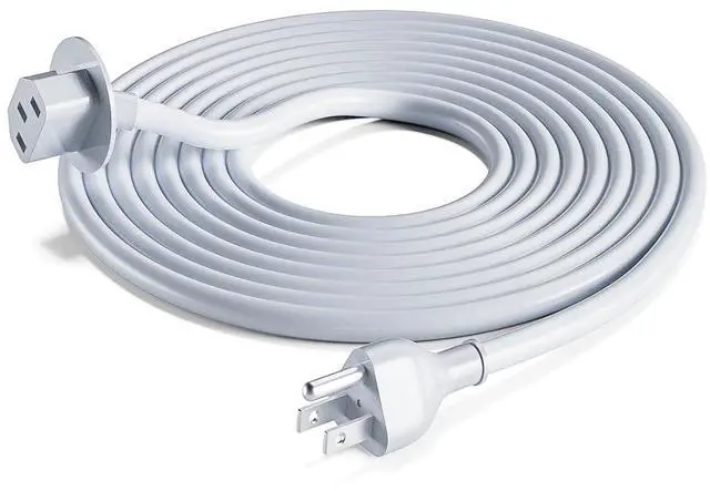 Main image of for 21.5"/27" iMac(2012-2020) and iMac Pro(2017) Power Cord by | Original Standard 3 Prong 7A 125V angle head female plug with big circle