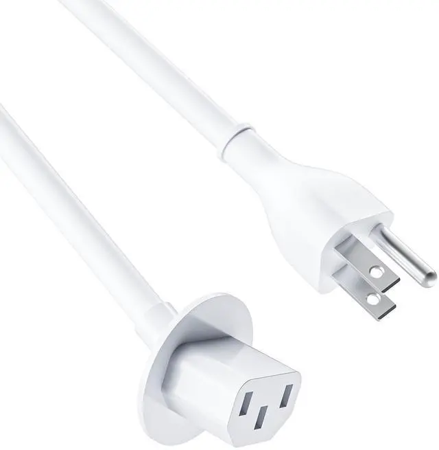 Alt view image 4 of 5 - for 21.5"/27" iMac(2012-2020) and iMac Pro(2017) Power Cord by | Original Standard 3 Prong 7A 125V angle head female plug with big circle