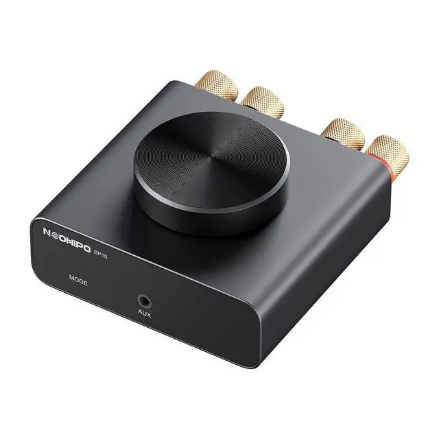 Alt view image 7 of 7 - Mini Bluetooth Amplifier for Speakers, Stereo (50WX2)/Mono (100W)/Dual Mode (100WX2) Audio Amp, AUX and Bluetooth Inputs up to 20m, Bass Amplifiers for Passive Loudspeakers/Bass Shakers