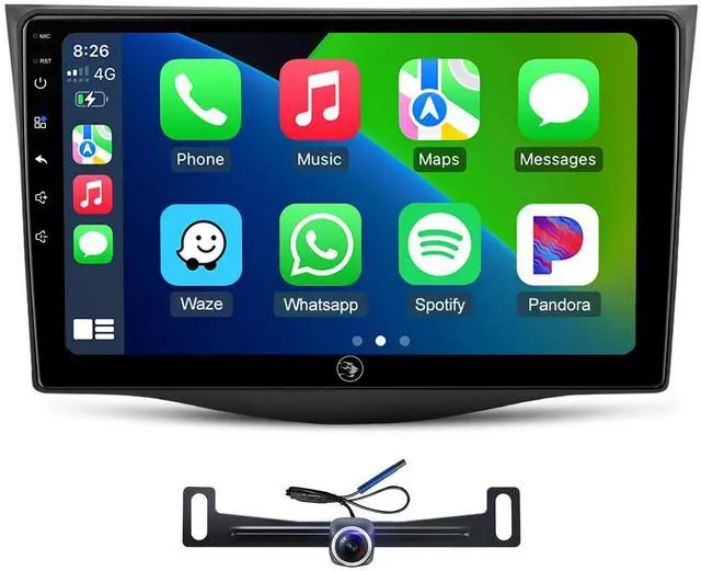 Main image of Car Radio Stereo for Toyota RAV4 2006-2011, Wireless CarPlay Android Auto 9 Inch Linux Touch Screen Navigation Head Unit Bluetooth FM/AM
