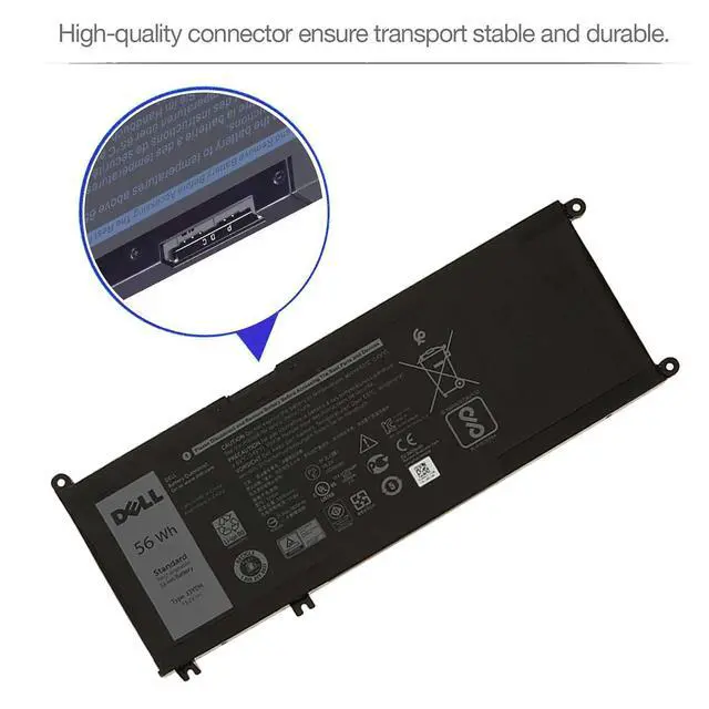 Alt view image 4 of 7 - DELL 33YDH Laptop Battery for Dell Inspiron 15 7577 17 7000 7773 7778 7786 7779 for DELL G3 15 3579 G3 17 3779 G5 15 5587 G7 15 7588 Latitude 13 3380 14 3490 15 3590 3580 56Wh 15.2V PVHT1 81PF3