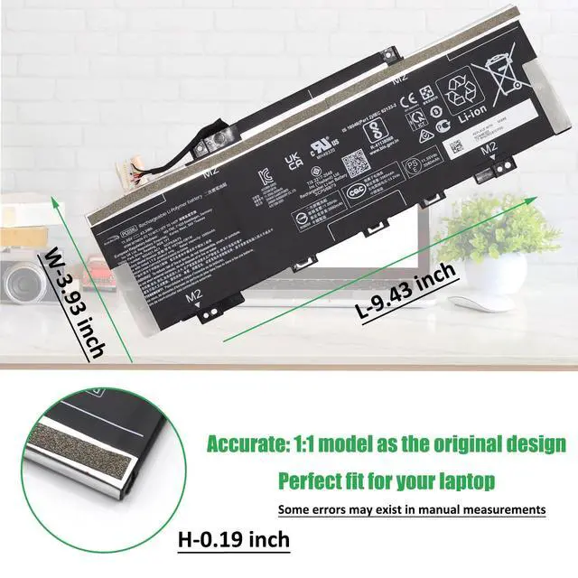 Alt view image 5 of 7 - PC03XL Laptop Battery Replacement for HP Pavilion x360 14 Convertible PC 14-DW 14-DY 14-DH 14-BA 14-CD 15-ER Series Notebook M24421-271 M24421-AC1 M24648-005 HSTNN-OB1W TPN-DB0E 11.55V 43.3Wh