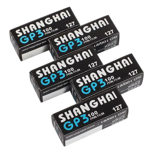 Alt view image 2 of 7 - Shanghai GP3 127 Black & White Roll Film ASA DIN ISO 100 B/W Negative Freshest 5 Rolls Pack (5x127)