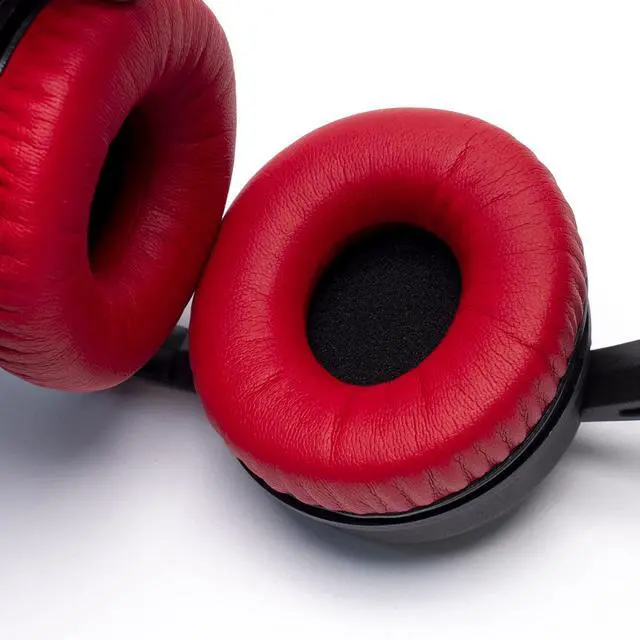 Alt view image 5 of 7 - Rainbow Color Ear Pads Headband Cushion Kits Compatible with Sennheiser HD25 HD250BT HD25-ll HD25S Il HMD25 Headphone Foam Covers (Red Sets)