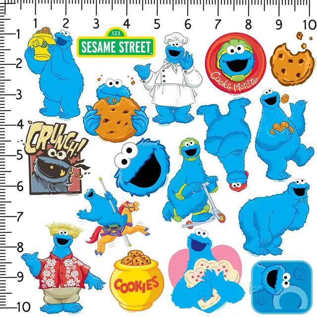 Alt view image 2 of 6 - Sesame Street Cookie Monster, Tablet, Cookie Monster Character Variety Set
