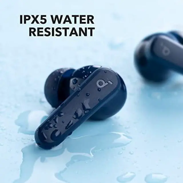 Alt view image 6 of 6 - by Anker P20i True Wireless Earbuds, 10mm Drivers with Big Bass, Bluetooth 5.3, 30H Long Playtime, Water-Resistant, 2 Mics for AI Clear Calls, 22 Preset EQs, Customization (White&Blue)