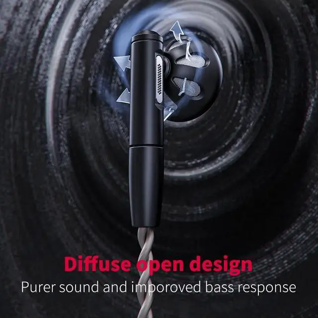 Alt view image 7 of 7 - FF5 Carbon-Based Dynamic Driver in-Ear Earphone Clear Sound & Wide Soundstage with 3.5mm/4.4mm MMCX Cable, Alumium Shell