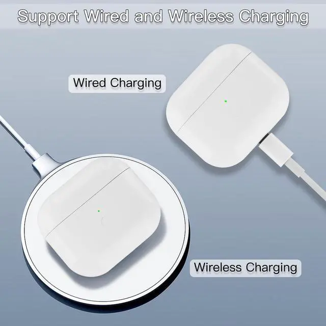Alt view image 4 of 6 - Replacement for AirPods 3rd Gen Wireless Charging Case,Only Compatible with iPod 3rd Generation Charger Cases, with Lightning,(White)