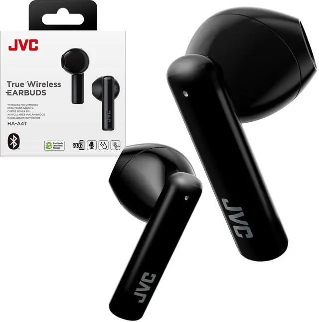 Main image of HAA4TB True Wireless Earbuds, Black | 12mm Driver Unit, Bluetooth 5.1, IPX4, Up to 30 Hours Battery Life