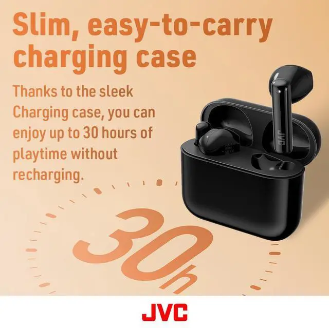Alt view image 3 of 7 - HAA4TB True Wireless Earbuds, Black | 12mm Driver Unit, Bluetooth 5.1, IPX4, Up to 30 Hours Battery Life