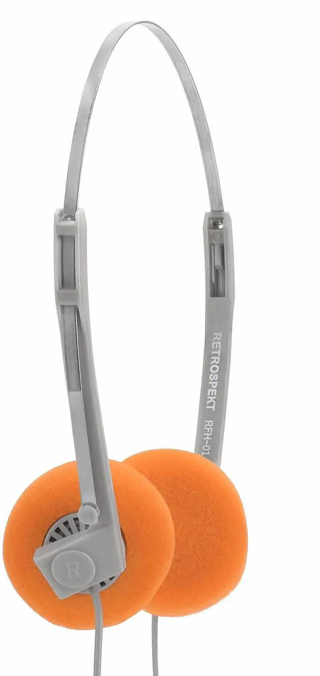 Main image of RFH-01 On-Ear Wired Headphones Retro Foam Ear Pads, Lightweight Vintage Style Headphones for Cassette Players & CD Players