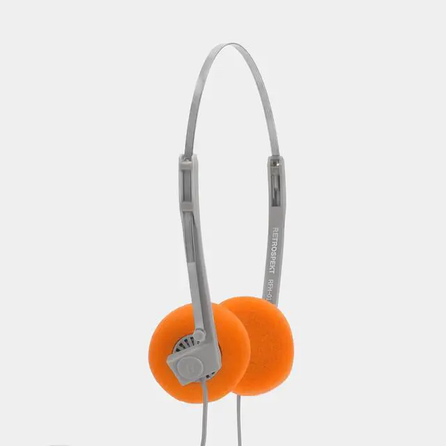 Alt view image 2 of 3 - RFH-01 On-Ear Wired Headphones Retro Foam Ear Pads, Lightweight Vintage Style Headphones for Cassette Players & CD Players