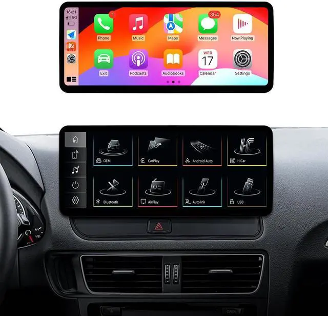 Main image of 12.3" Linux Q5 Concert/Symphony MMI2G 2009-2017 CarPlay Android | Fits Q5 Concert/Symphony MMI 2G 09-17. 12.3" 1920x720. Wireless CarPlay & Android Auto. Linux. Plug & play
