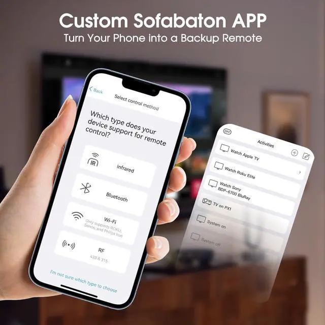 Alt view image 3 of 7 - X1S Universal Remote Control, One Touch Activities, Customize APP, All-in-one Universal Remote with Hub