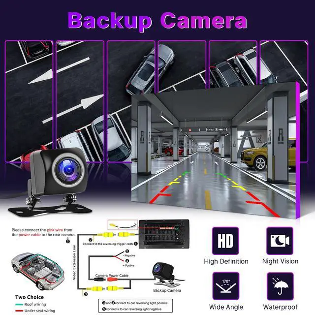 Alt view image 6 of 6 - Car Stereo for Toyota Corolla 2009 2010 2011 2012 2013 Radio 2+32G | Compatible with Wireless Apple Carplay 9'' Touch Screen in-Dash GPS Navigation Bluetooth WiFi Mirror Link Unit Backup Camera