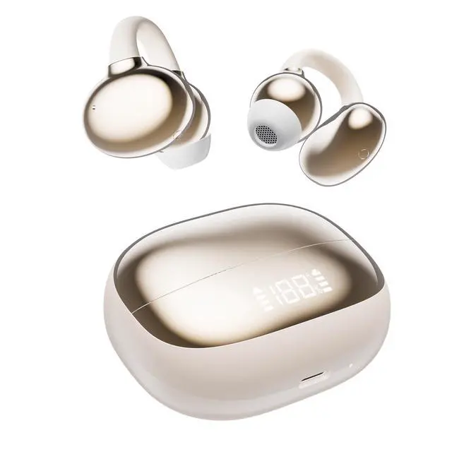 Alt view image 2 of 7 - 2026 Wireless Earbuds, Bluetooth 6.0, Open-Ear Clip Earbuds Comfortable and Secure wear, 50h Battery Life, Suitable for Sports and Fitness, Waterproof, Compatible with iPhone and Android