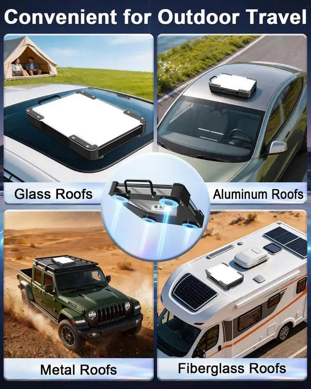 Alt view image 7 of 7 - 4PCS Starlink Mini/Standard 4/4X/V3 Gen 3 Magnetic Mount Plates, 70mm Steel Adhesive Pads, Laser Engraved, Heavy Duty Roof Mount for Tesla Model 3/Y, Aluminum/Glass Roof Car, Truck, SUV & RV Roof
