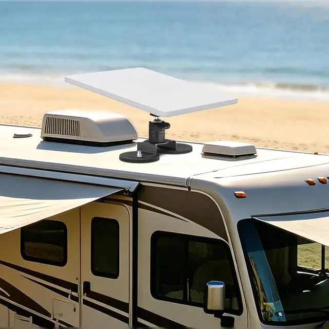 Alt view image 2 of 7 - Magnetic Mount for Starlink Mini, 360° Rotation and 90° Tilt Adjustable Gimbal Mounting, 3.46'' Dual-Magnet Base for Motor/Vehicle/ Truck/ car/ Van/Boat/Yacht/RV, Compatible with 2024/2025/2026