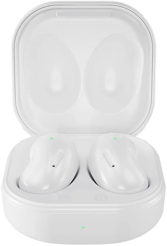 Main image of Slim Ear Buds, Wireless Bluetooth Ear Buds, Bean Style Earbuds, White | Stable Bluetooth Listening, Compatible with iPhone Android Tablets Laptops, USB-C Charging, Touch Controls, For Commuting