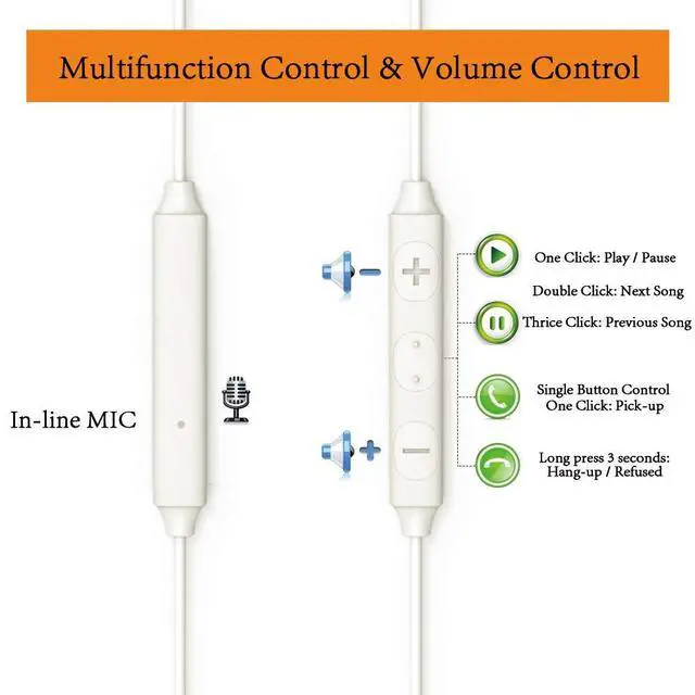 Alt view image 3 of 6 - Sleep Earbuds, Ultra-Soft Comfortable Noise Isolating Earplugs Workout Headphones in-Ear Earphones w/Mic & Volume Control - Perfect for Side Sleeper Air Travel, Meditation & Insomnia(White)
