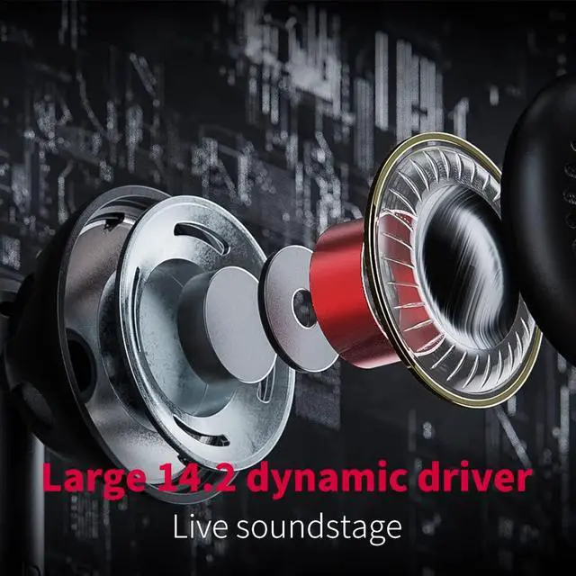 Alt view image 3 of 7 - FF5 Carbon-Based Dynamic Driver in-Ear Earphone Clear Sound & Wide Soundstage with 3.5mm/4.4mm MMCX Cable, Alumium Shell