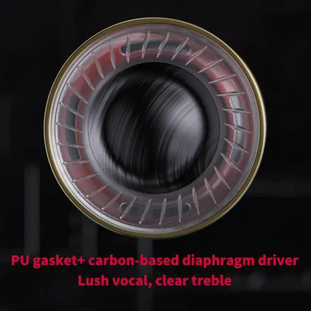 Alt view image 4 of 7 - FF5 Carbon-Based Dynamic Driver in-Ear Earphone Clear Sound & Wide Soundstage with 3.5mm/4.4mm MMCX Cable, Alumium Shell