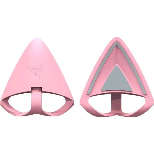 Alt view image 5 of 6 - Kitty Ears V2, Clip-on Kitty Ears for Headsets, Quartz Pink | Gaming Headphones Accessory, Universal Fit, Versatile, Adjustable Straps, Lightweight Sillicone, Durable & Comfortable