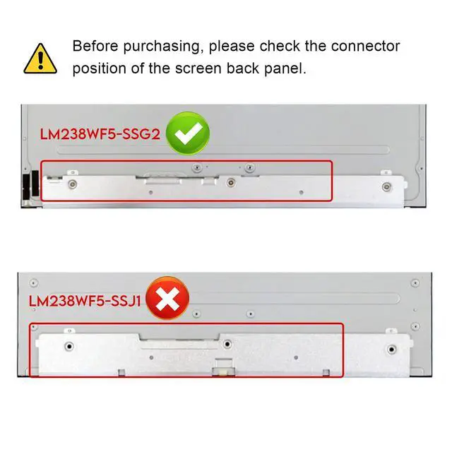 Alt view image 3 of 4 - 23.8" Touch Screen Replacement for Dell Inspiron 24 5490 5475 5477 5400 All in One Touchscreen 23.8" FHD Touch LCD Screen Display LCD LED Display Repair 1920×1080 (Not LM238WF5-SSJ1 Version)