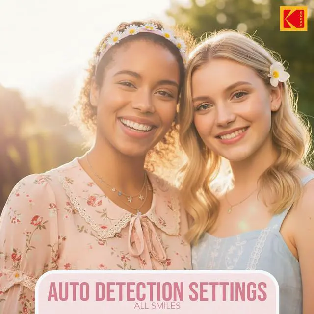 Alt view image 5 of 7 - PixPro FZ55 Friendly Zoom Pastel Digital Camera Bundle | High-Speed 128GB SD Card, 16MP Full HD, Small Pouch Case, (3 items)
