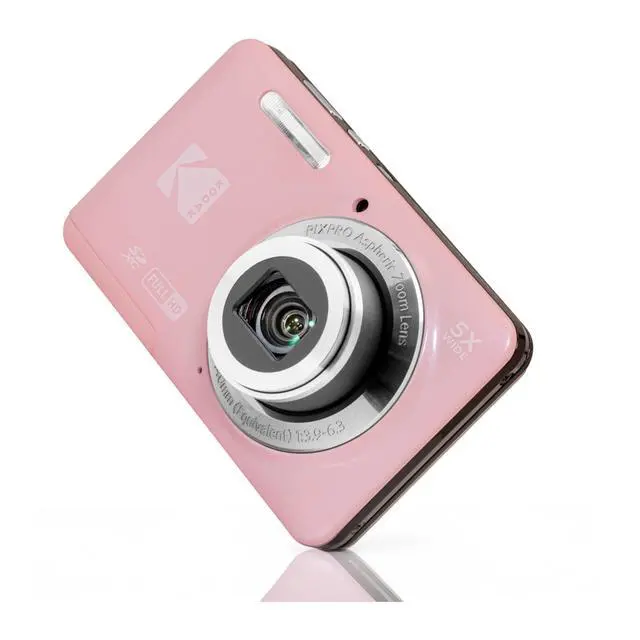 Alt view image 2 of 7 - PixPro FZ55 Friendly Zoom Pastel Digital Camera Bundle | High-Speed 128GB SD Card, 16MP Full HD, Small Pouch Case, (3 items)