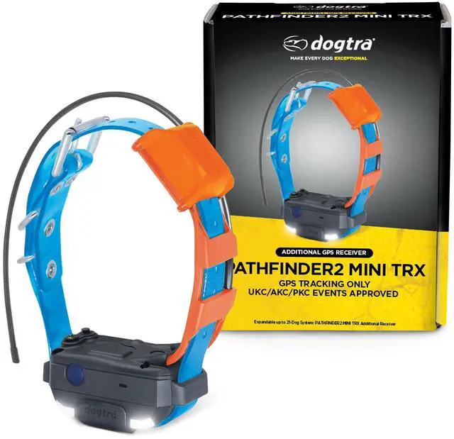 Main image of Pathfinder 2 Mini TRX Additional Receiver Dog GPS Tracker LED Light Blue Collar SmartWatch Compatible Rechargeable Waterproof Free Offline Maps No Monthly Fee Smartphone Required